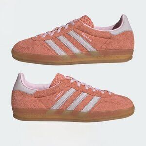 Adidas Gazelle indoor clear pink/gum/wonder clay size 7
